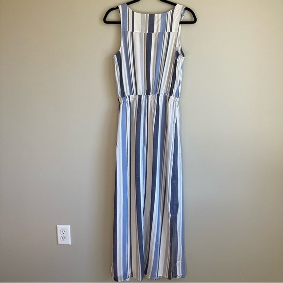 NWT A.N.A Lightweight Striped Drawstring Waist Maxi Dress S - Picture 9 of 10